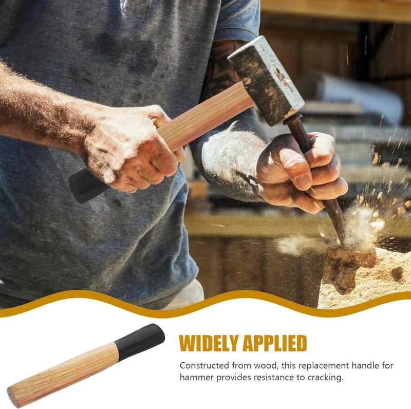 JECOMPRIS Wood Hammer Handle, 9.82X1.30X0.98in Replacement Hammer Handles Mallets Hand Tool Sledge Grip Accessory 800g - Image 5